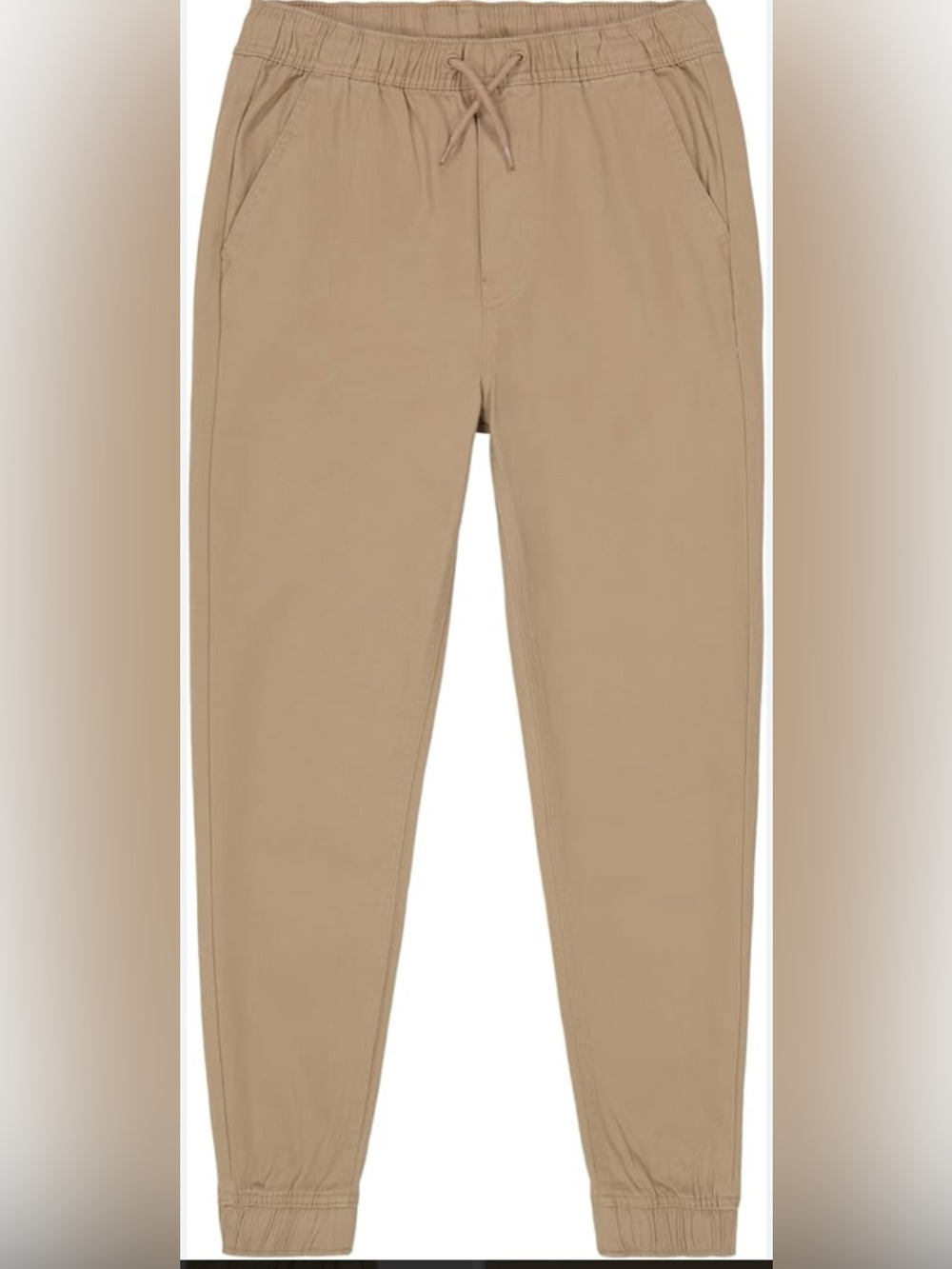 Nautica Boys' Tan Jogger Chino Pants